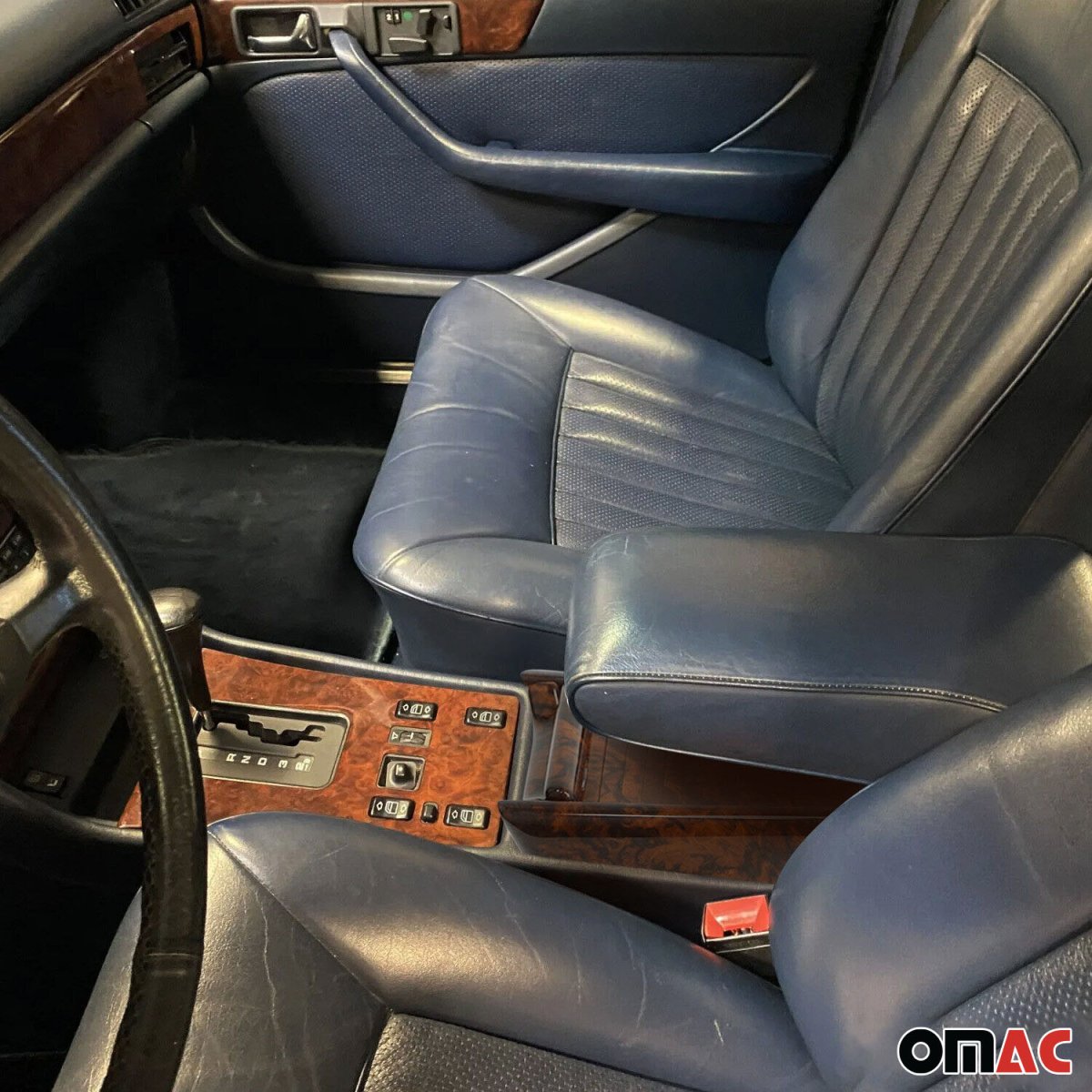 Mercedes W126 Tape Box - Omac - Walnut - '86-'91